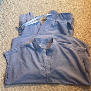 Figs Ciel Blue Scrub Set